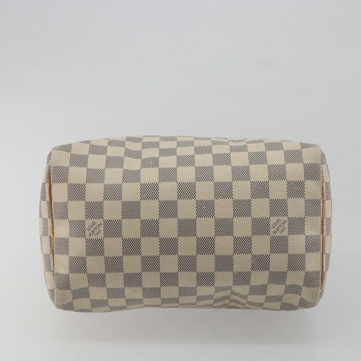 LOUIS VUITTON Damier Azur Speedy 25 Hand Bag N41534 LV Auth bs36269