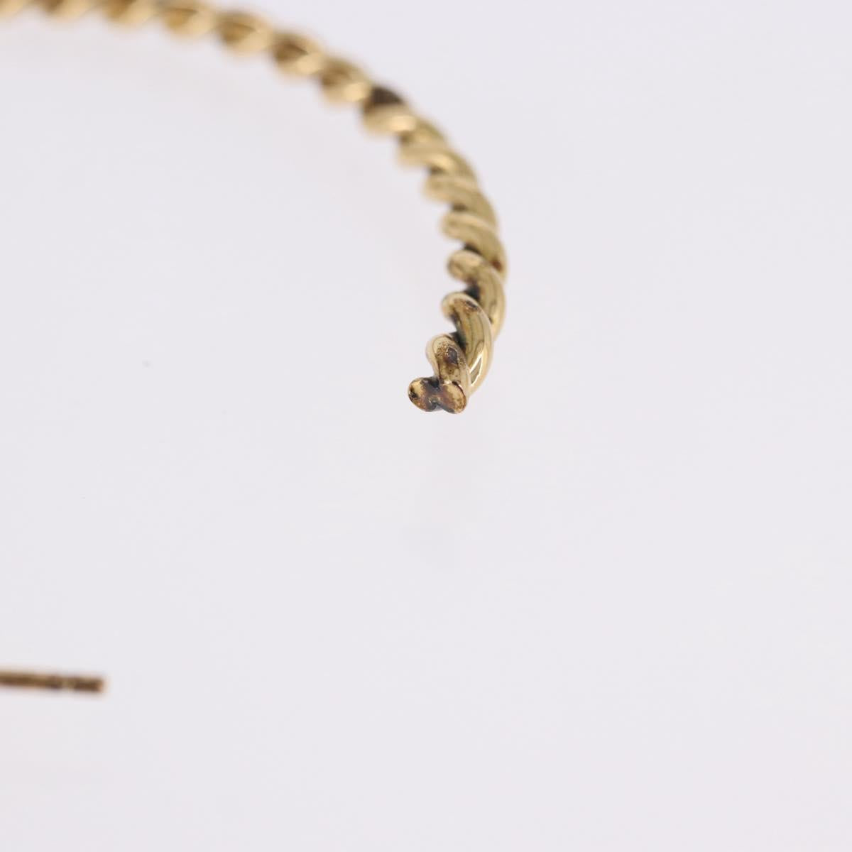 LOUIS VUITTON Creole Sweet Monogram Hoop Pierce Metal M65481 LV Auth bs36304