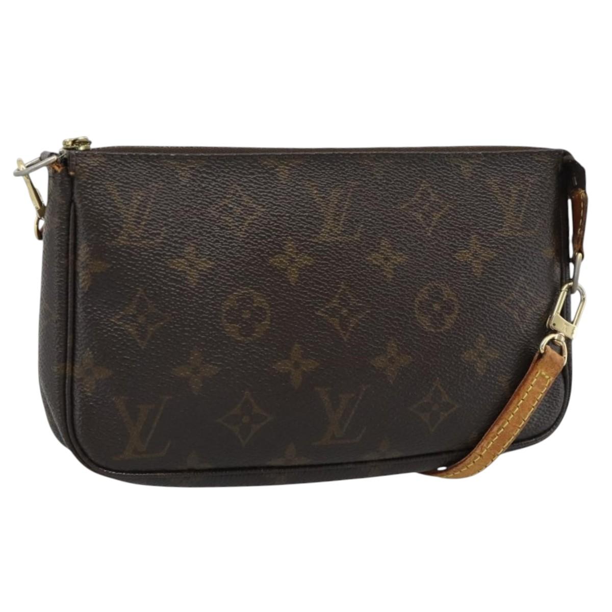 LOUIS VUITTON Monogram Pochette Accessoires Pouch M51980 LV Auth bs36314