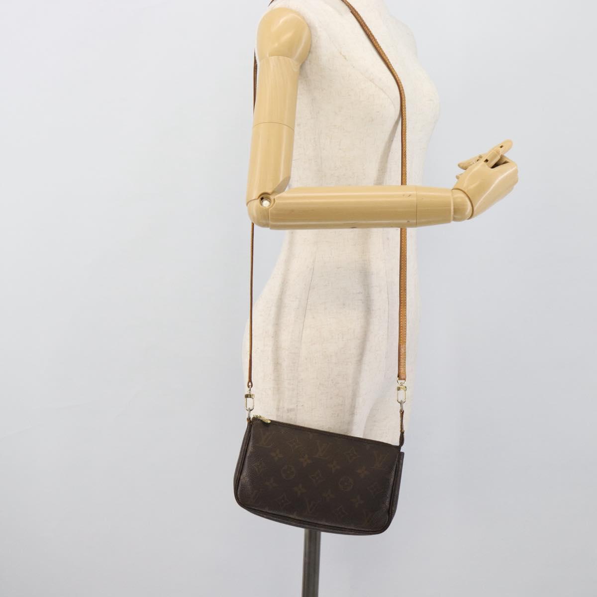 LOUIS VUITTON Monogram Pochette Accessoires Pouch M51980 LV Auth bs36314