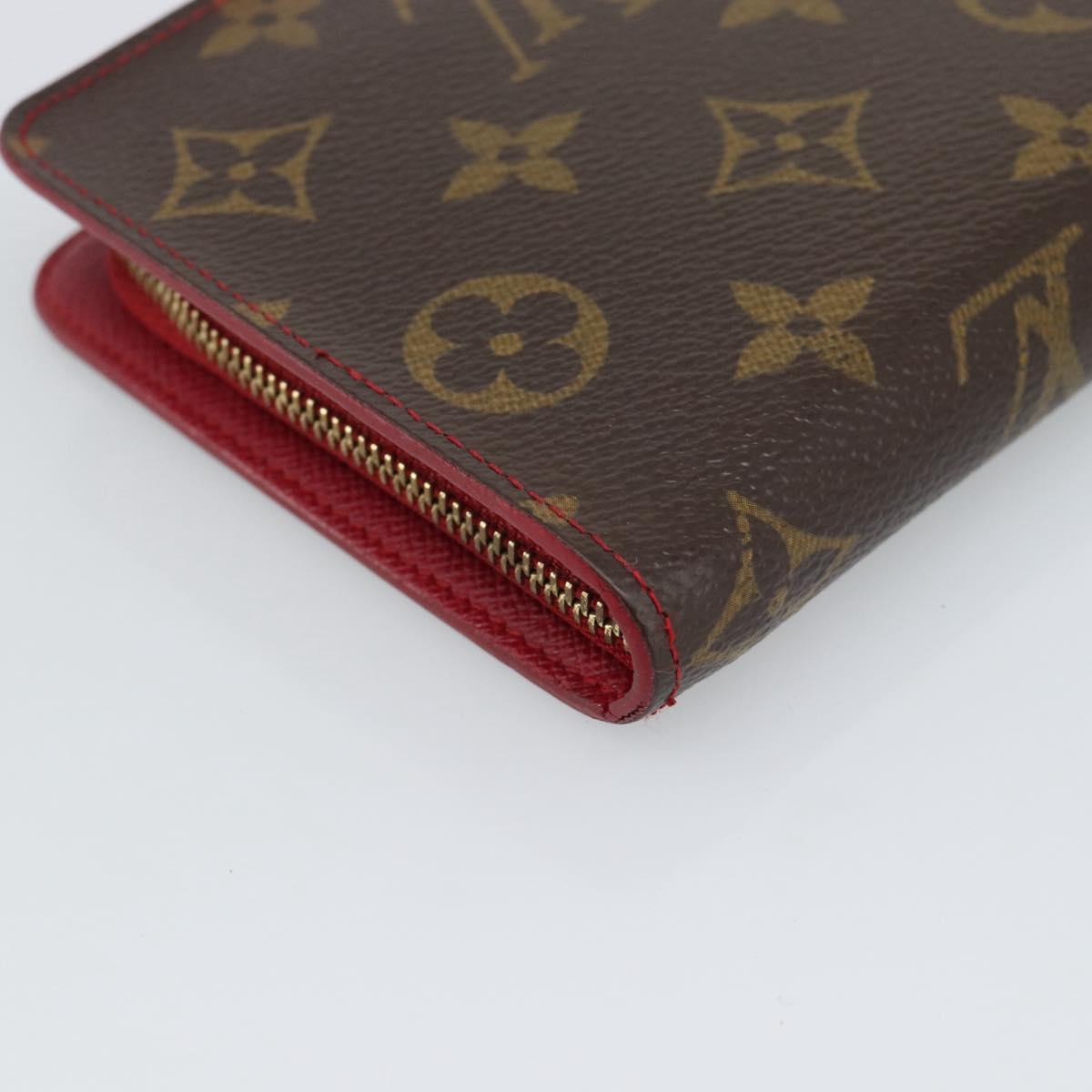 LOUIS VUITTON Monogram Cherry Porte Monnaie Zip Wallet M95006 LV Auth bs36316A