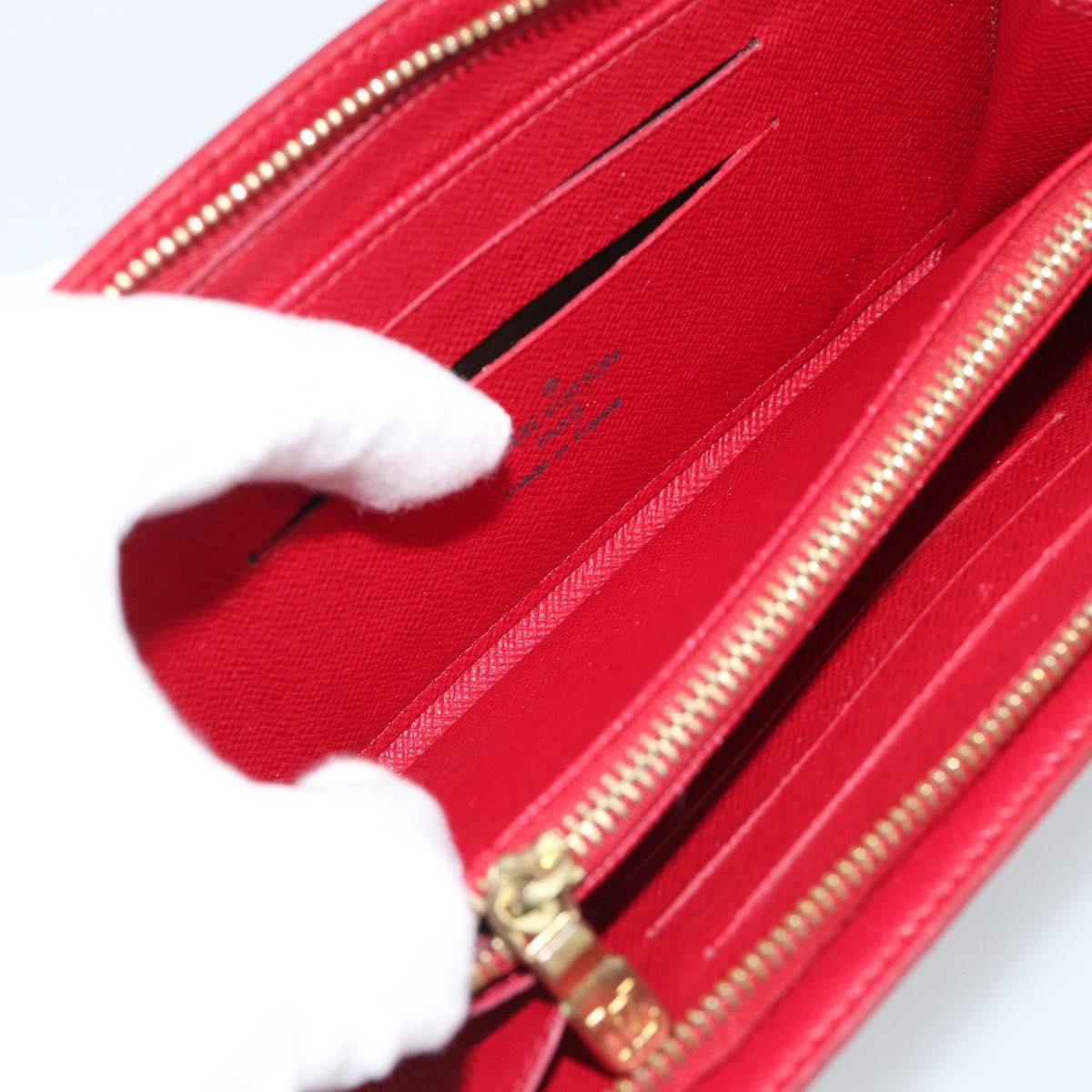 LOUIS VUITTON Monogram Cherry Porte Monnaie Zip Wallet M95006 LV Auth bs36316A