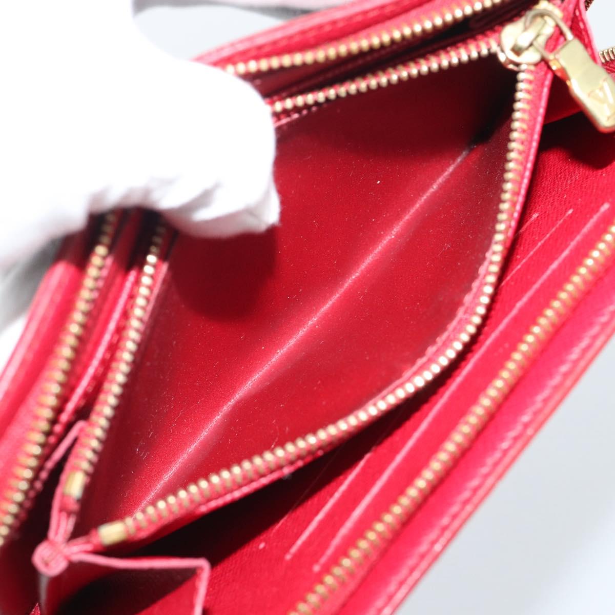 LOUIS VUITTON Monogram Cherry Porte Monnaie Zip Wallet M95006 LV Auth bs36316A