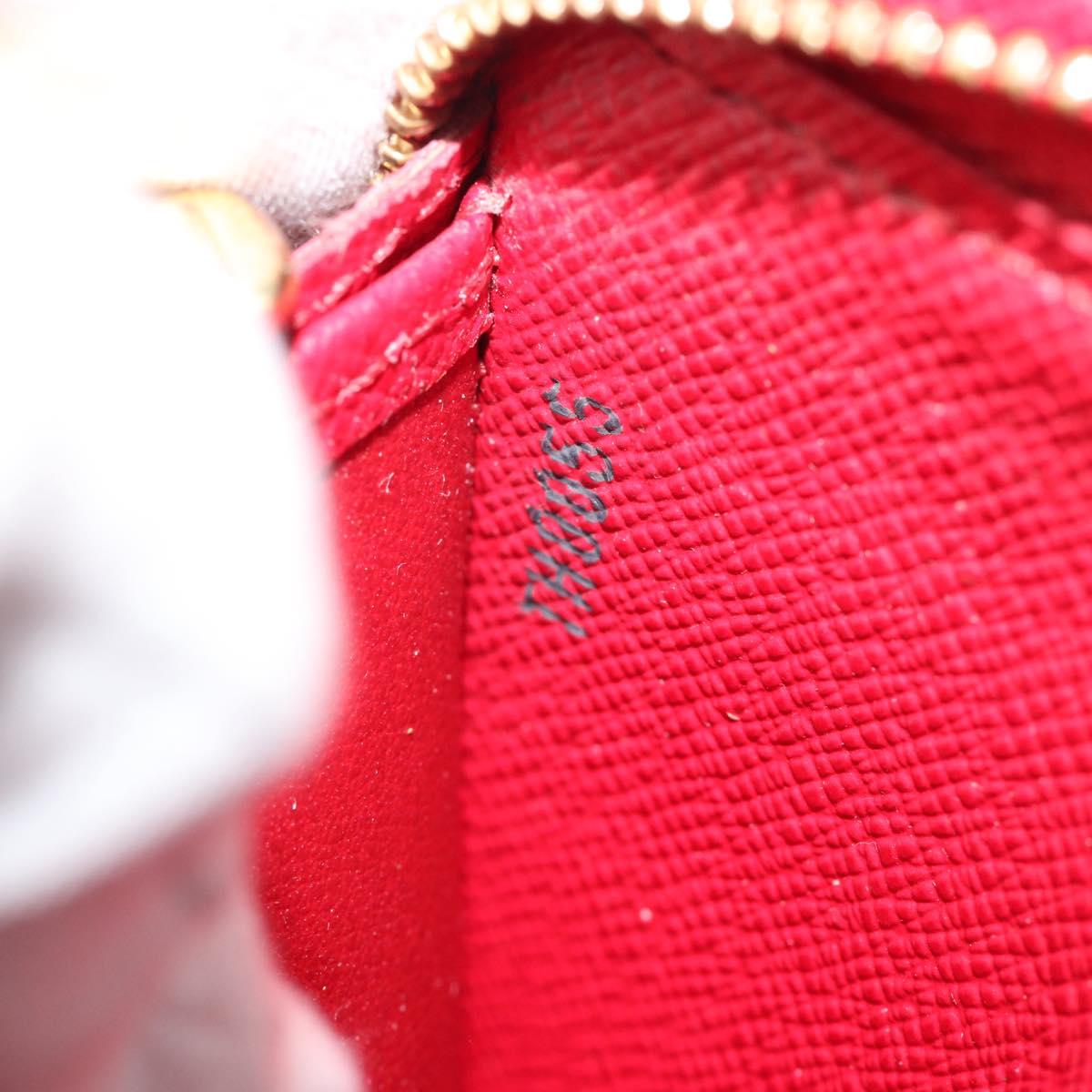 LOUIS VUITTON Monogram Cherry Porte Monnaie Zip Wallet M95006 LV Auth bs36316A