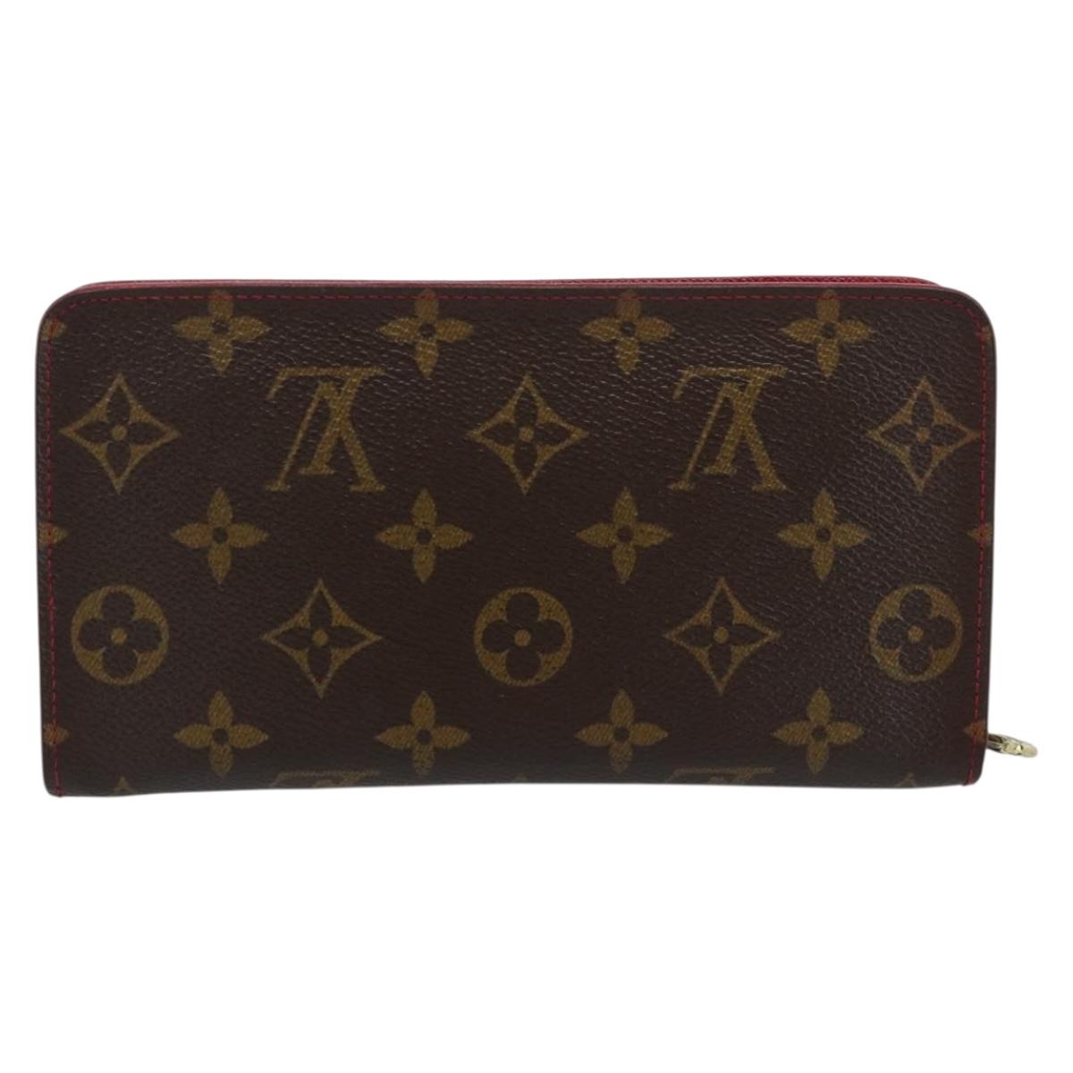 LOUIS VUITTON Monogram Cherry Porte Monnaie Zip Wallet M95006 LV Auth bs36316A