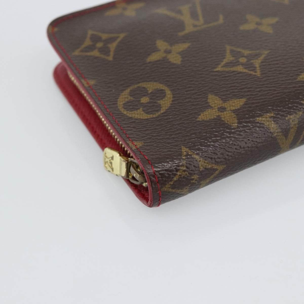 LOUIS VUITTON Monogram Cherry Porte Monnaie Zip Wallet M95006 LV Auth bs36316A