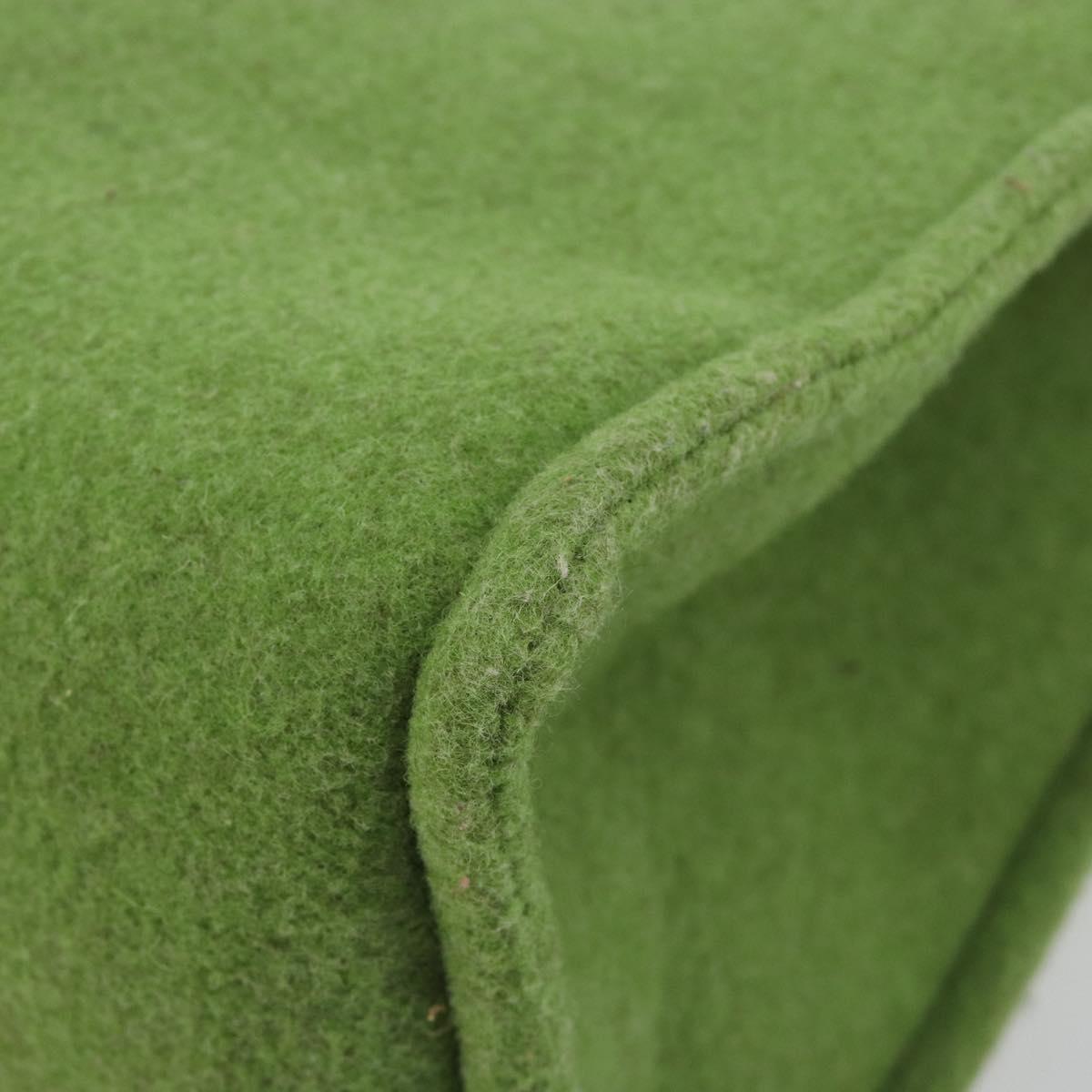 FENDI Tote Bag Wool Green Auth bs36321A