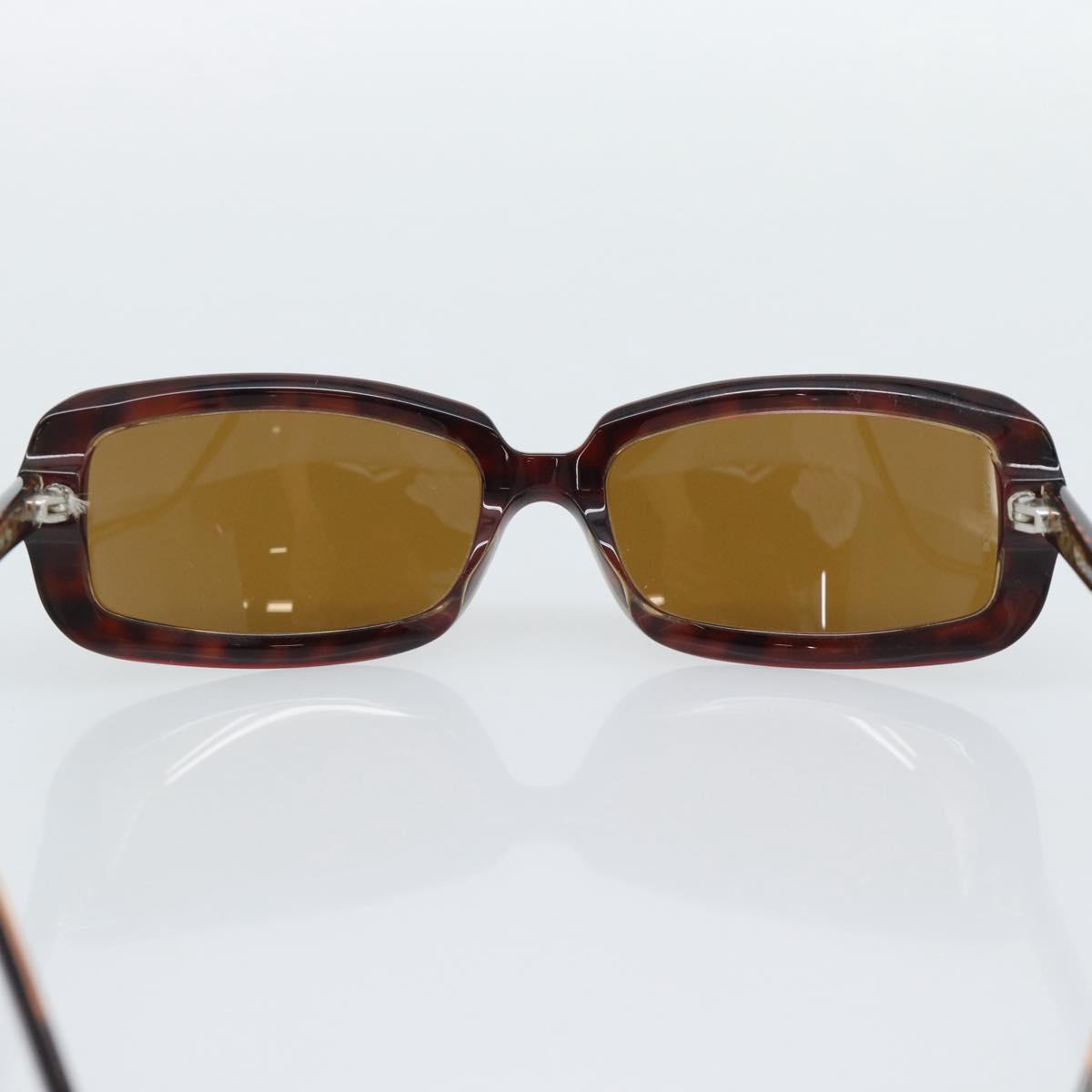 CHANEL Sunglasses Plastic Red Silver CC Auth bs36323
