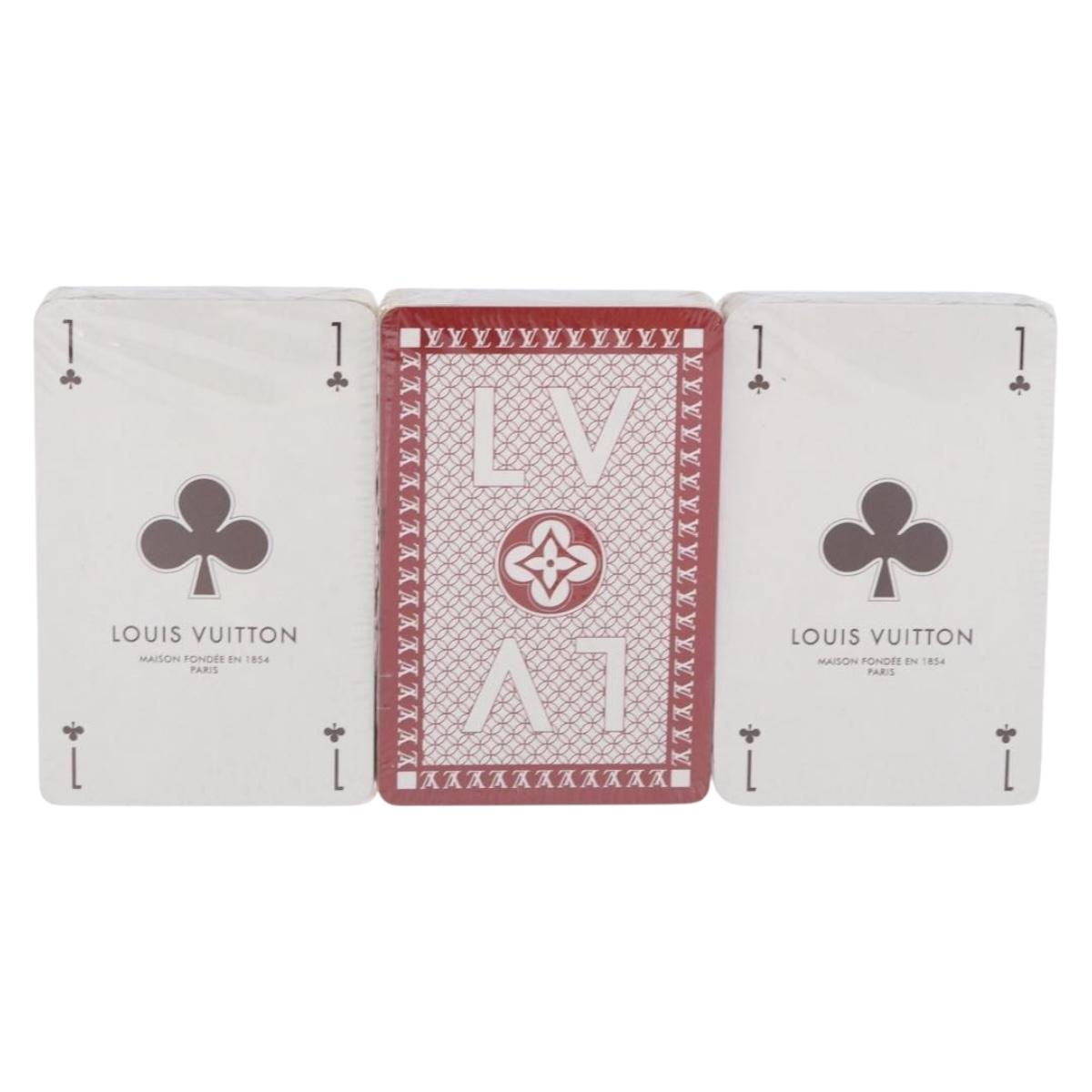 LOUIS VUITTON Cult Towaju Playing Cards Paper Red Yellow Blue LV Auth bs36324