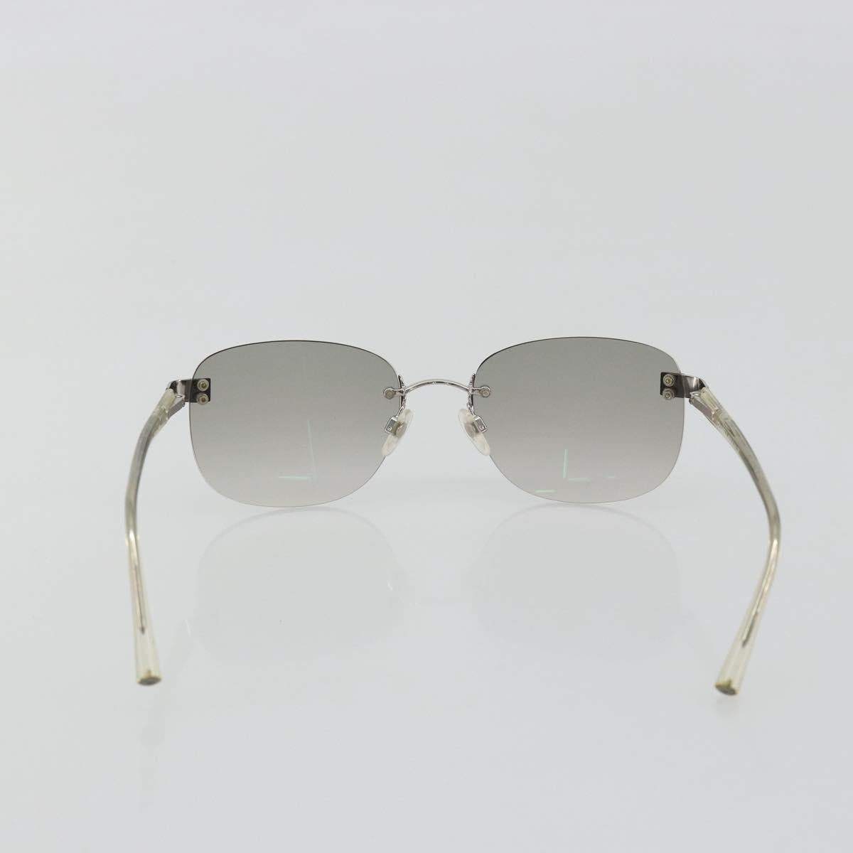 CHANEL Sunglasses Metal Silver CC Auth bs36324V