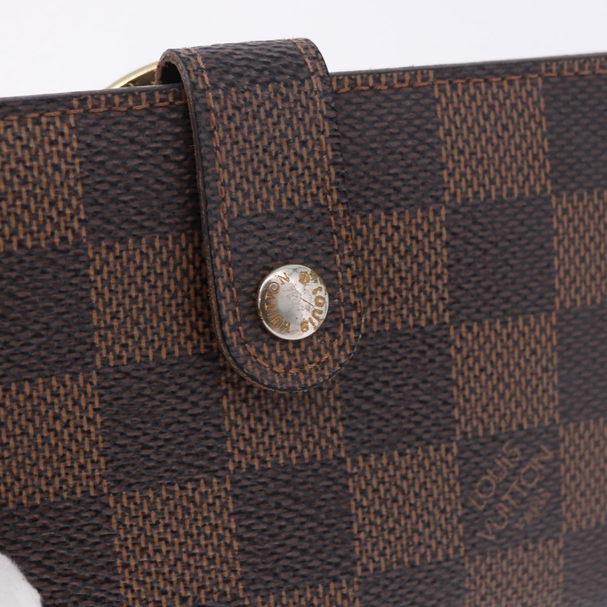 LOUIS VUITTON Damier Ebene Portefeuille Viennois Wallet N61674 LV Auth bs36328