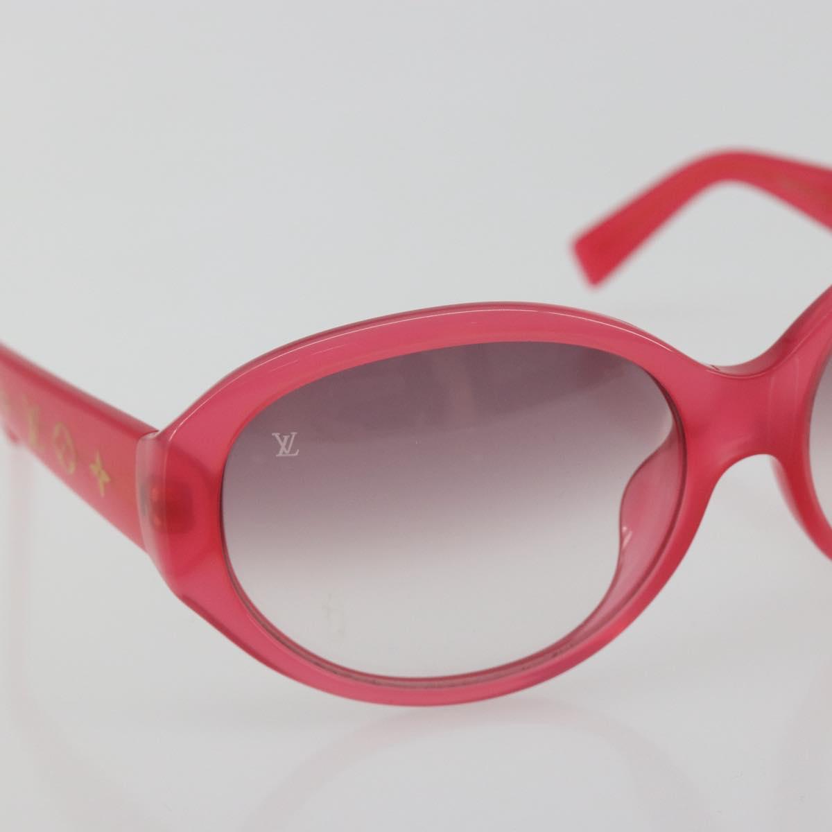 LOUIS VUITTON Opsation Sunglasses Plastic Red Gold Z0078E LV Auth bs36332