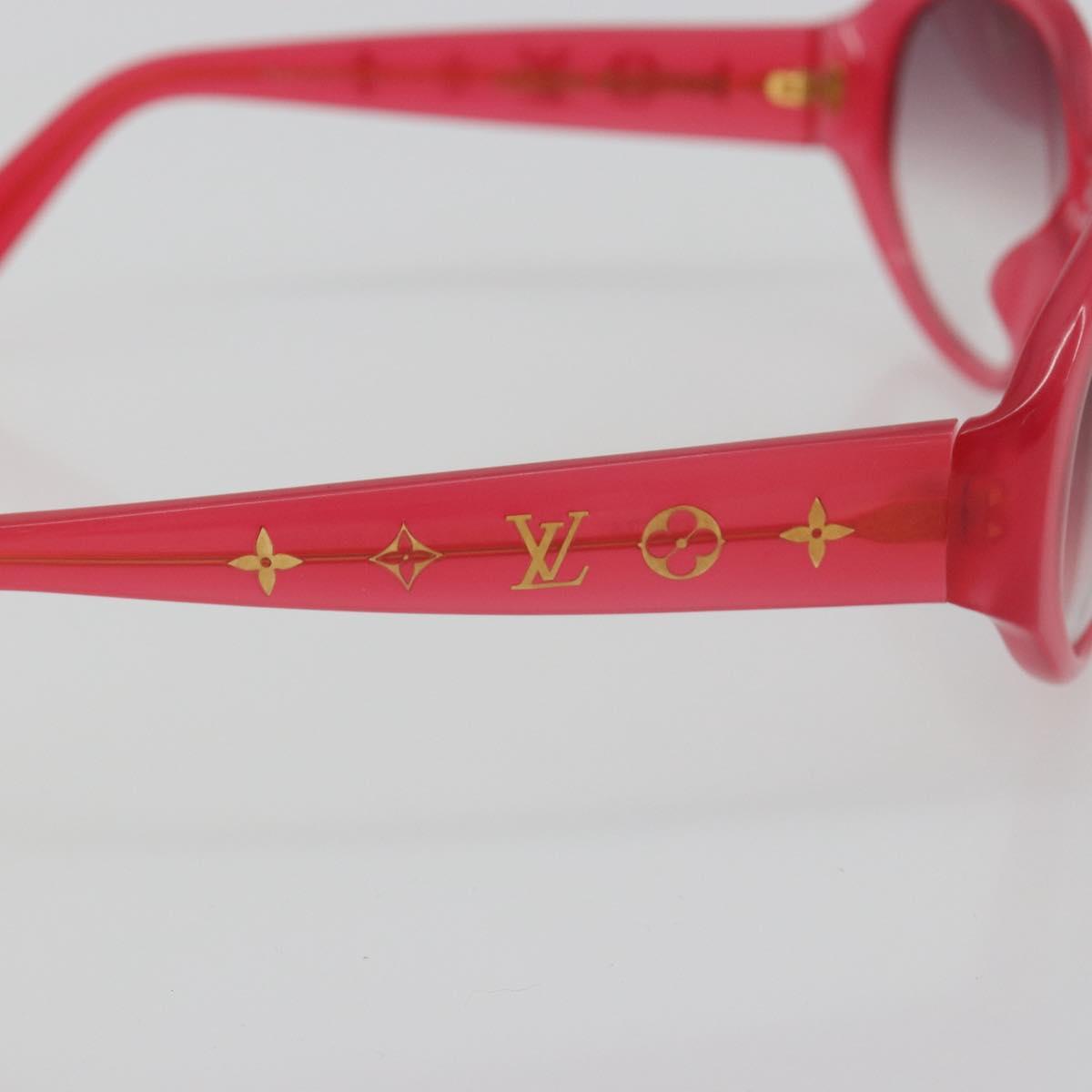 LOUIS VUITTON Opsation Sunglasses Plastic Red Gold Z0078E LV Auth bs36332