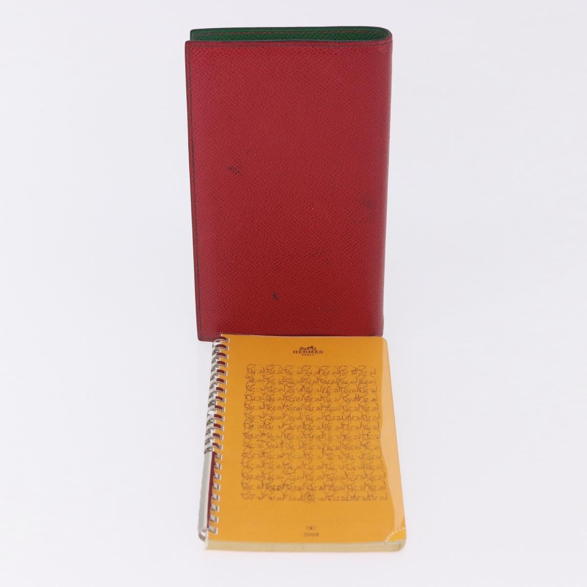 HERMES Agenda Vision Day Planner Cover Leather Red Auth bs36337