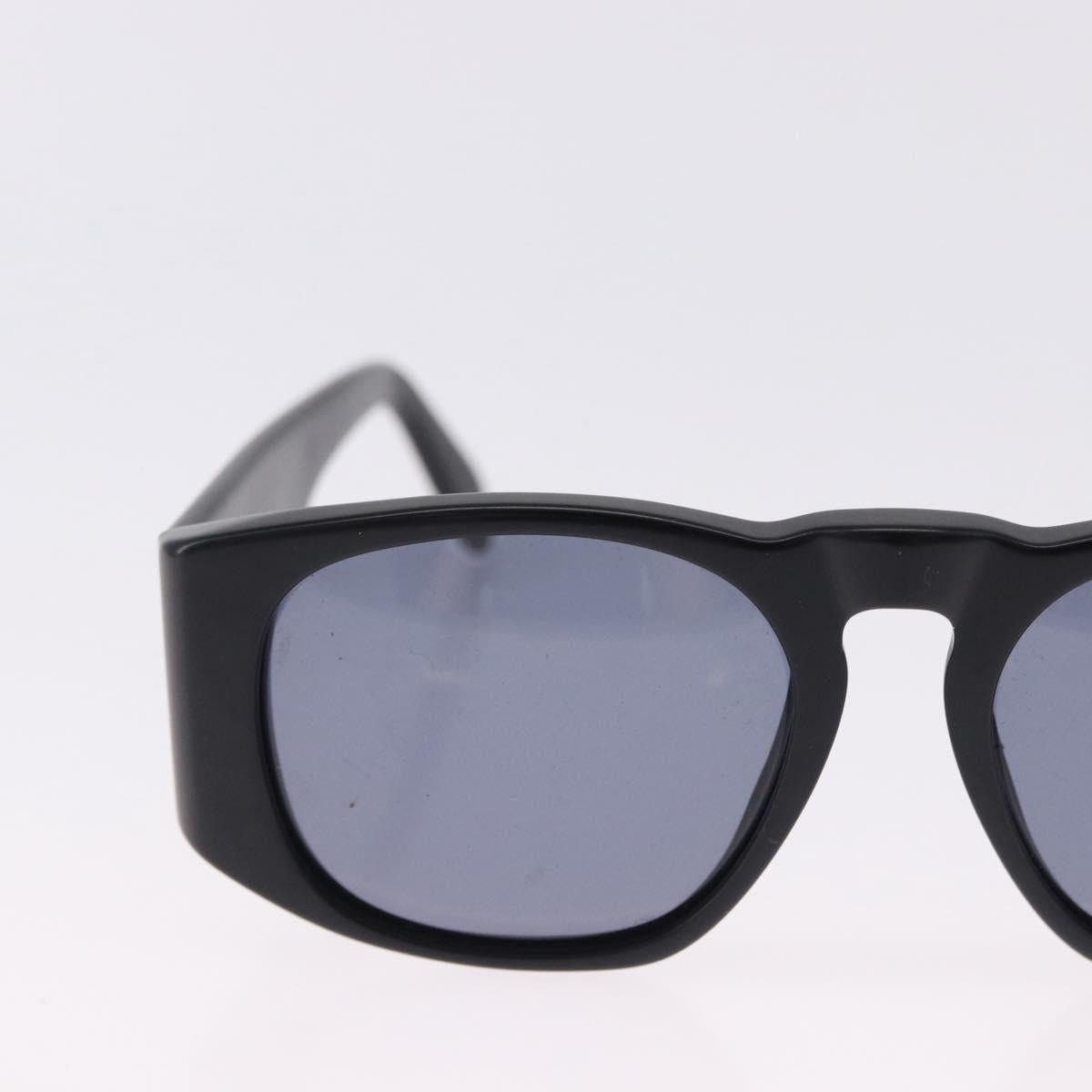 CHANEL Sunglasses Plastic Black Gold CC Auth bs36338
