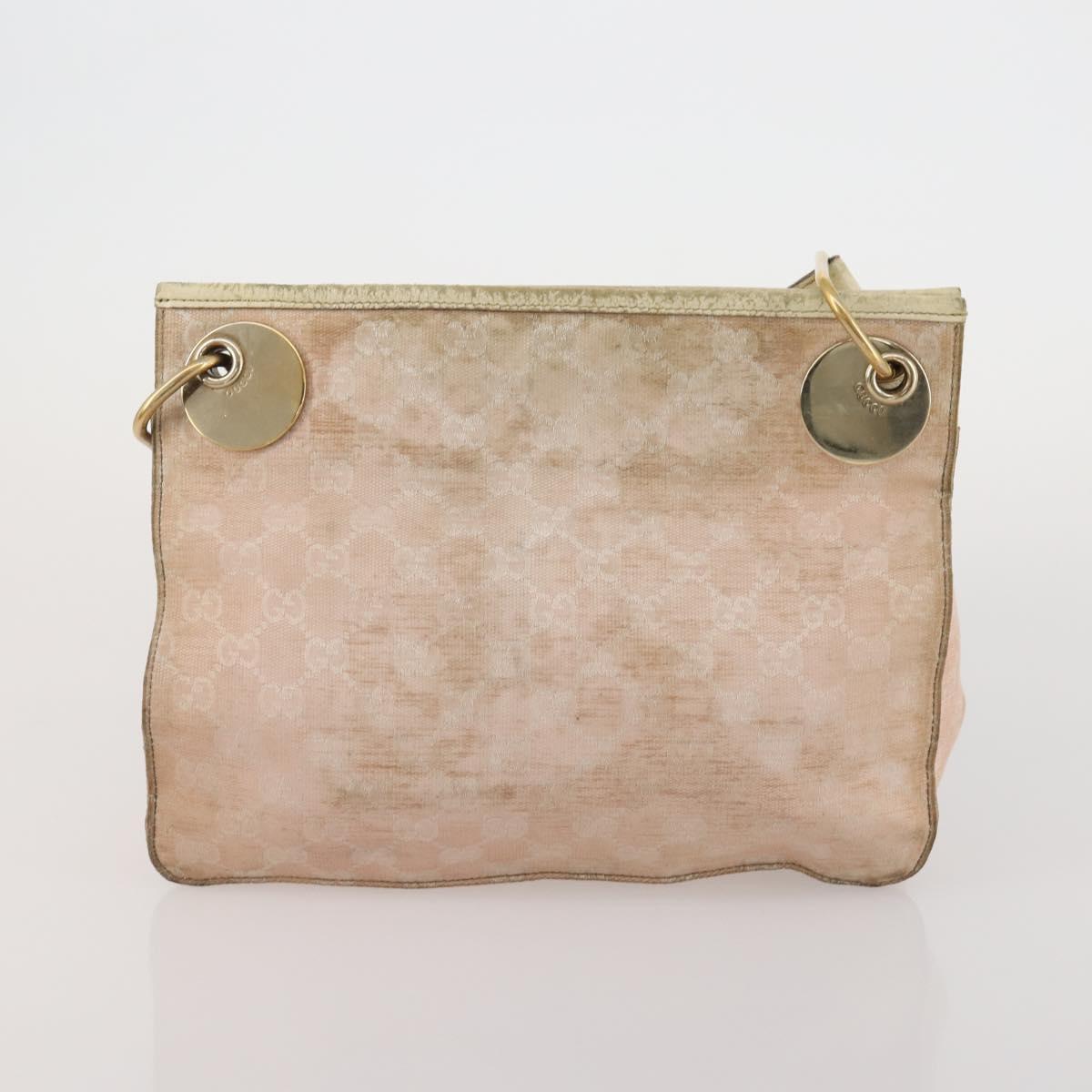 GUCCI GG Canvas Shoulder Bag 2 Set Beige Pink Auth bs36348