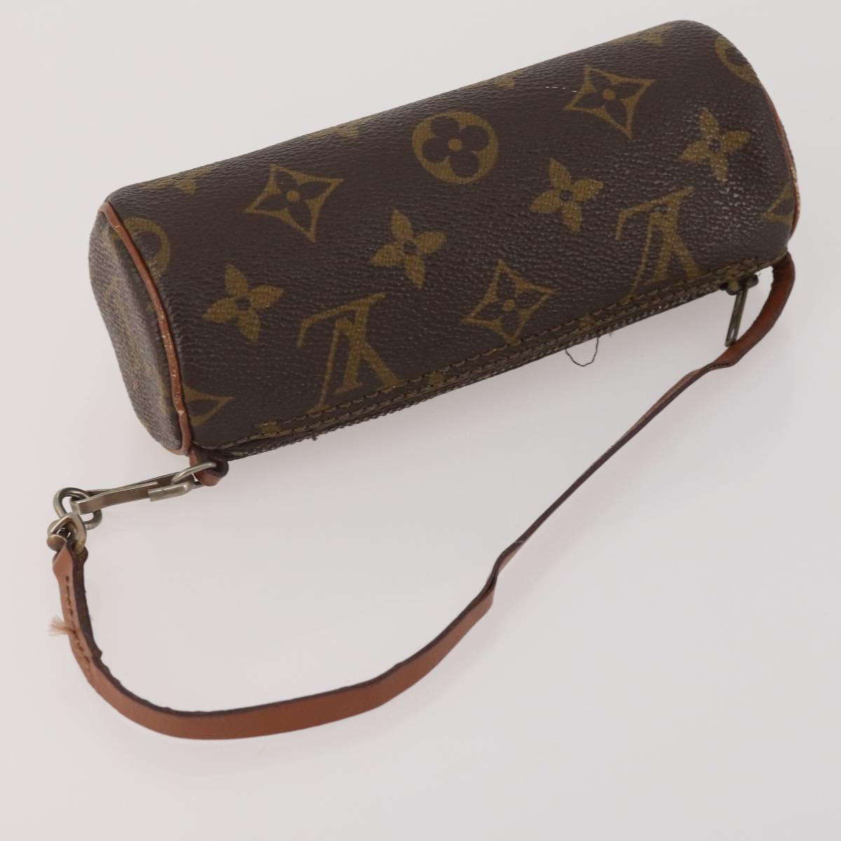 LOUIS VUITTON Monogram Vernis Pouch 4 Set Red LV Auth bs36354