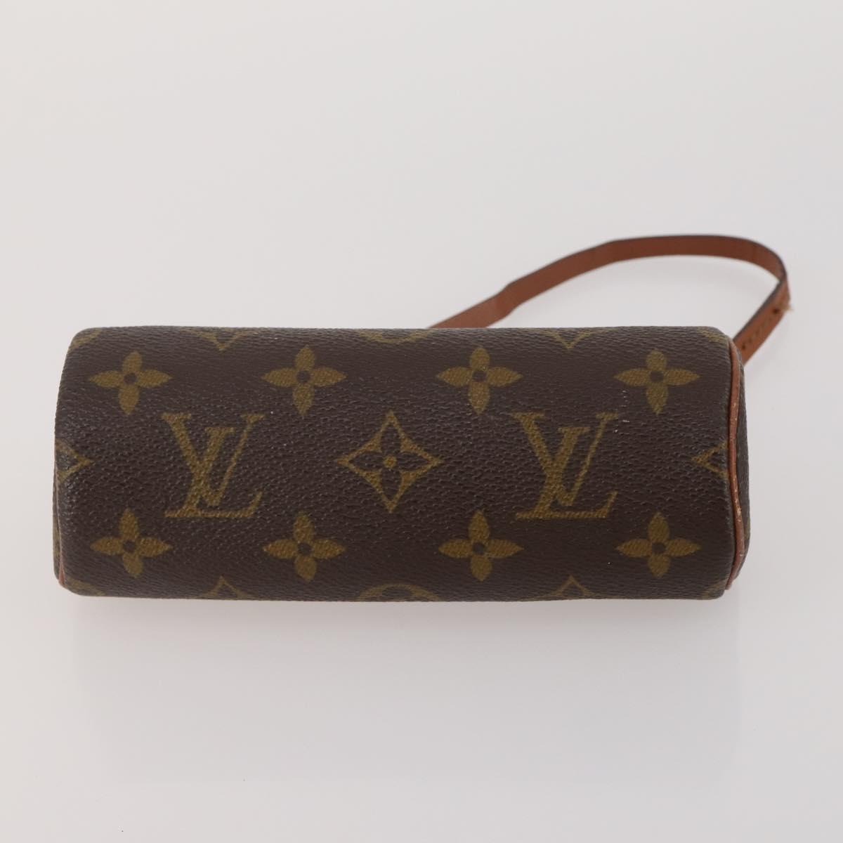 LOUIS VUITTON Monogram Vernis Pouch 4 Set Red LV Auth bs36354
