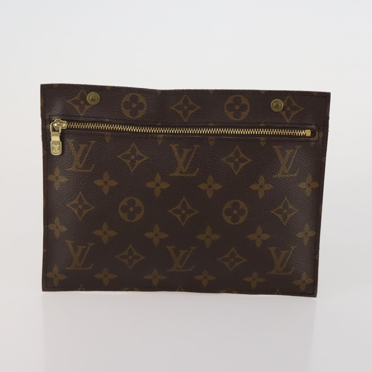 LOUIS VUITTON Monogram Vernis Pouch 4 Set Red LV Auth bs36354