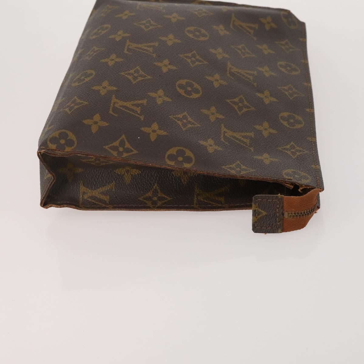 LOUIS VUITTON Monogram Vernis Pouch 4 Set Red LV Auth bs36354