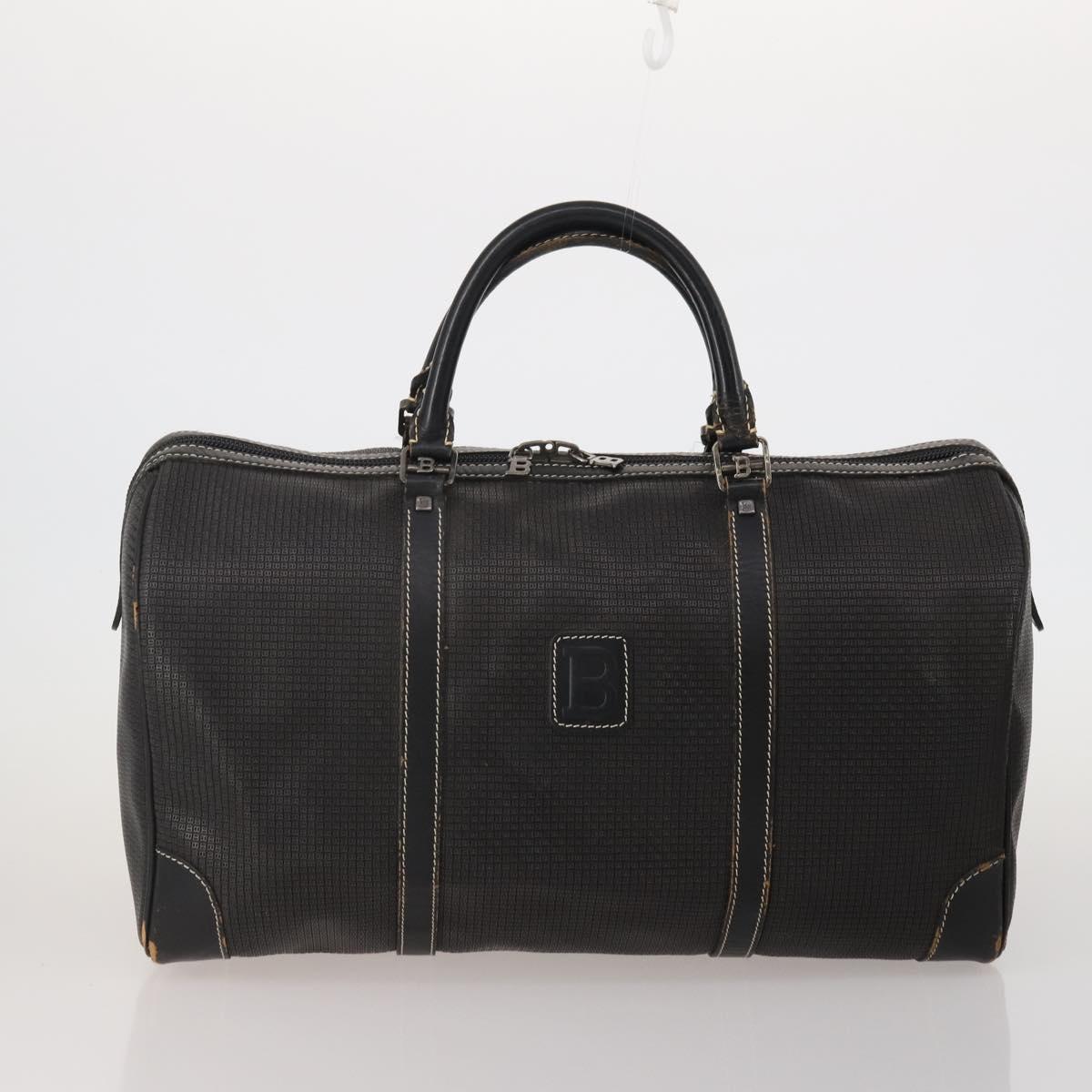 BALLY Shoulder Bag Leather PVC 4 Set Black Green Auth bs36357