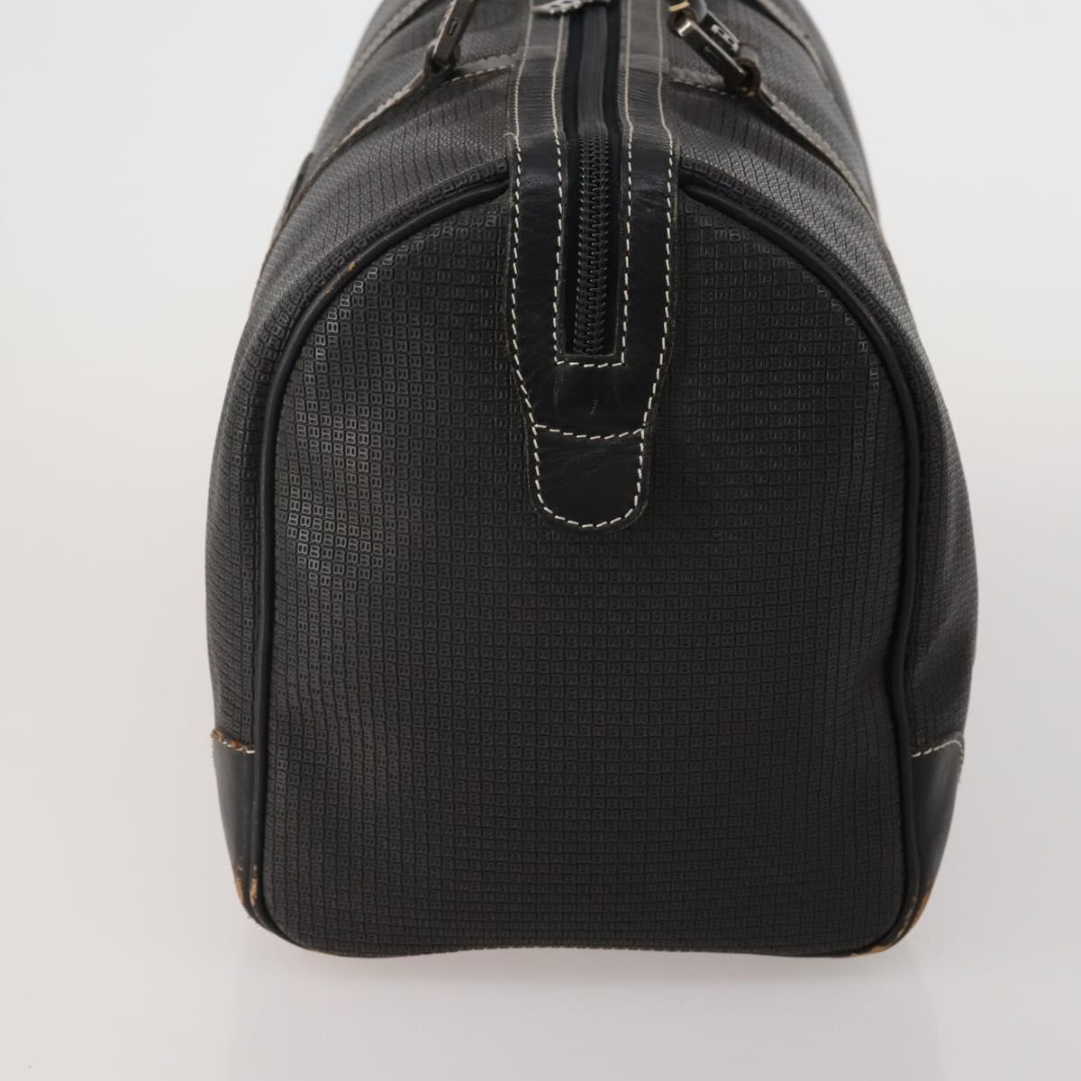 BALLY Shoulder Bag Leather PVC 4 Set Black Green Auth bs36357