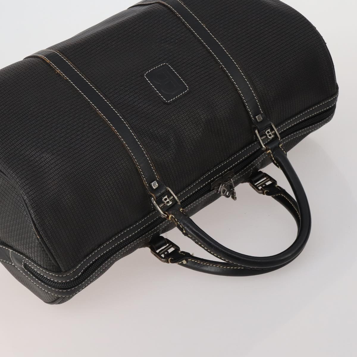BALLY Shoulder Bag Leather PVC 4 Set Black Green Auth bs36357