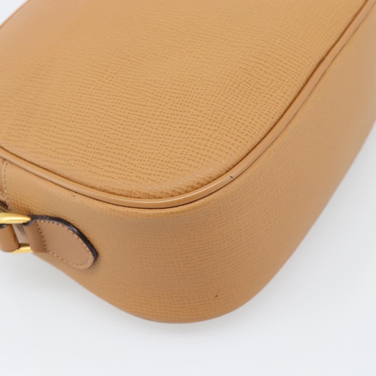 GUCCI Shoulder Bag Leather Brown Gold 007 115 0175 Auth bs36362