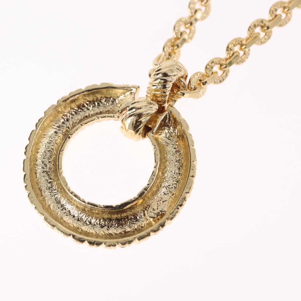 SAINT LAURENT Necklace Metal Gold Tone Auth bs36394