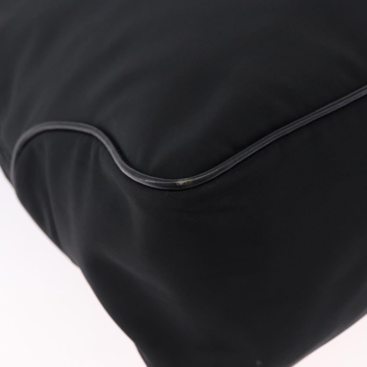 LOEWE Shoulder Bag Nylon Black Silver Auth bs36404