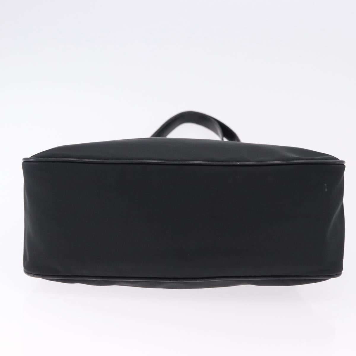 LOEWE Shoulder Bag Nylon Black Silver Auth bs36404