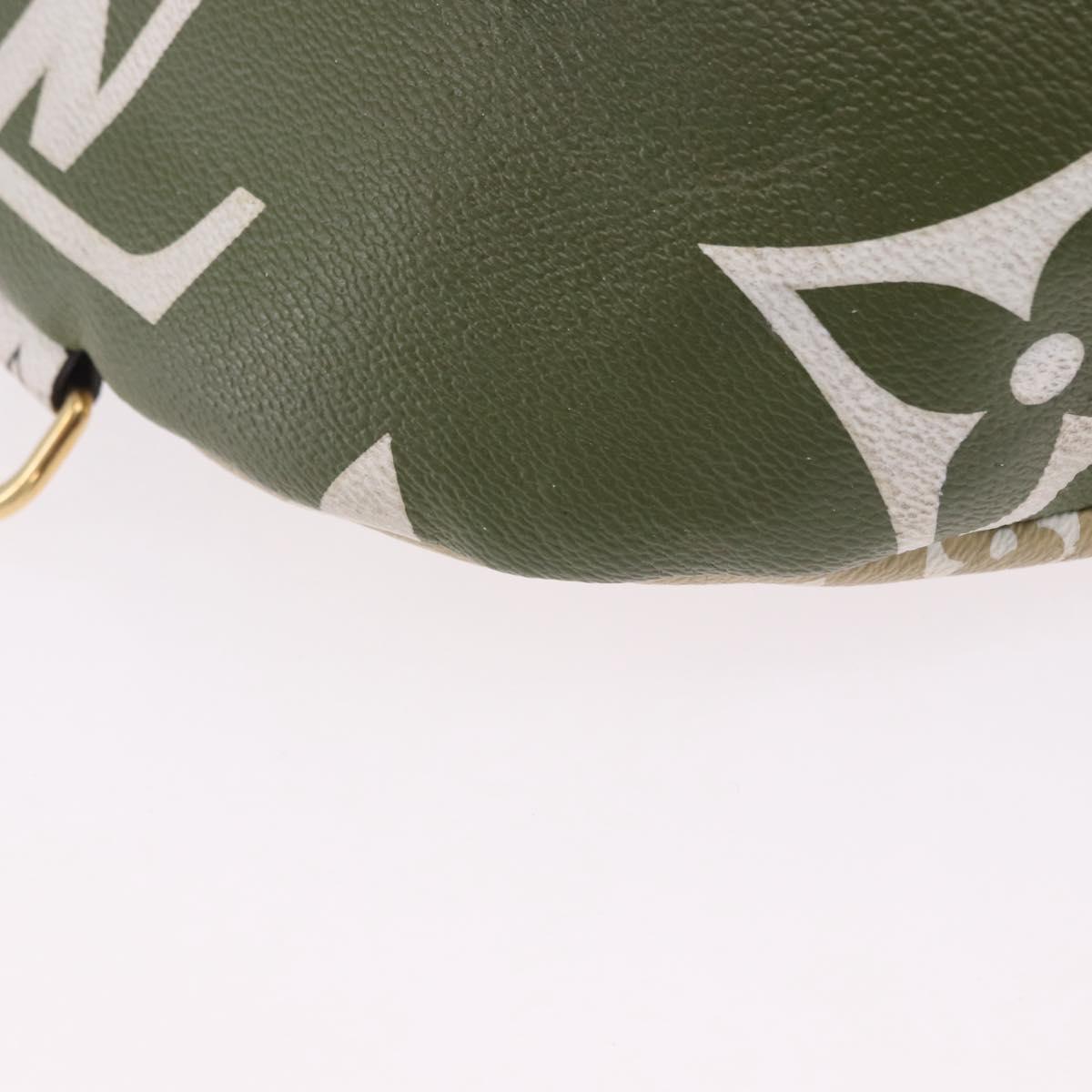 LOUIS VUITTON Monogram Giant Bum Bag Body Bag Khaki M44611 LV Auth bs36407