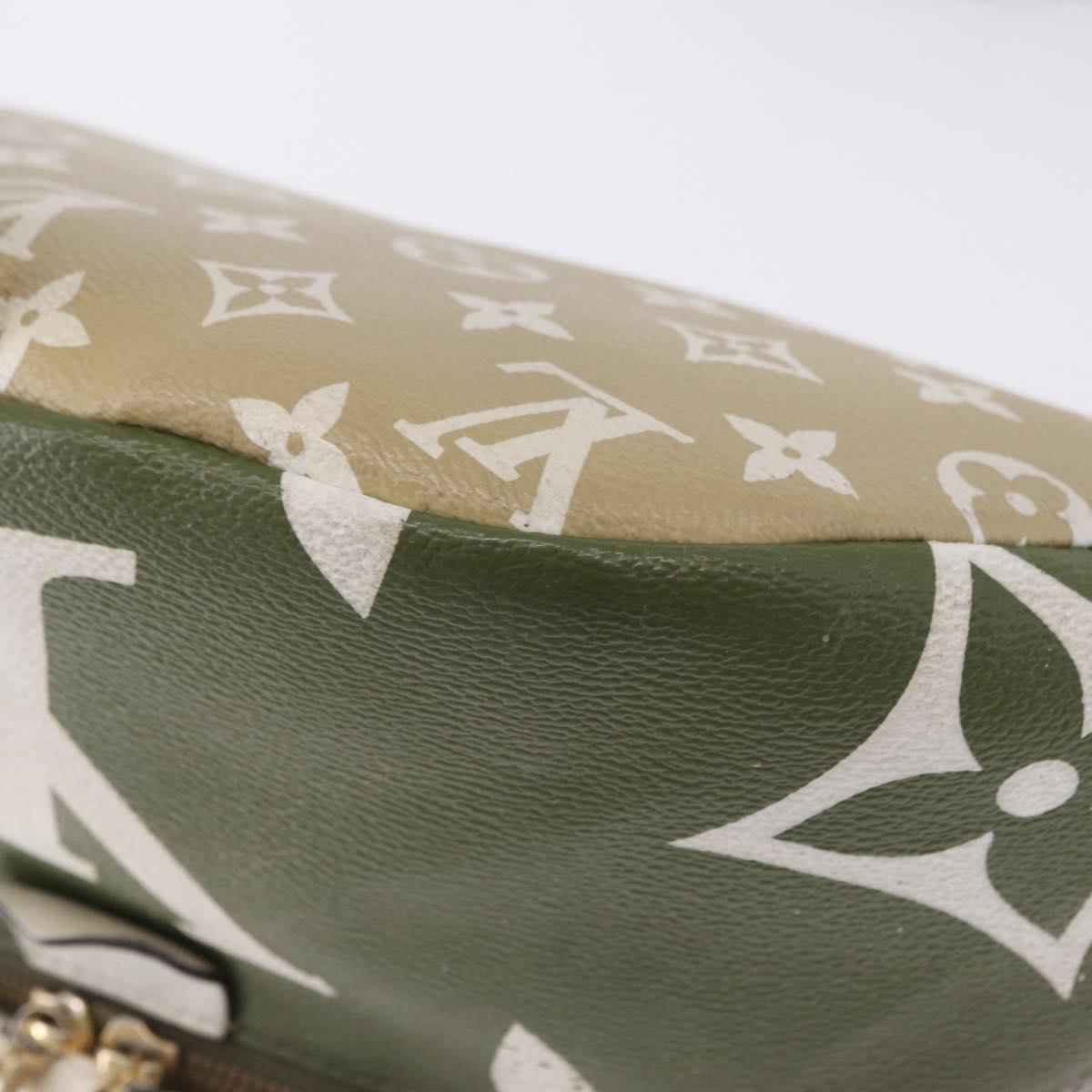 LOUIS VUITTON Monogram Giant Bum Bag Body Bag Khaki M44611 LV Auth bs36407