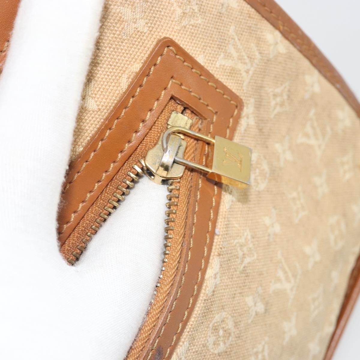 LOUIS VUITTON Monogram Mini Sac Catline Hand Bag Beige M92328 LV Auth bs36410