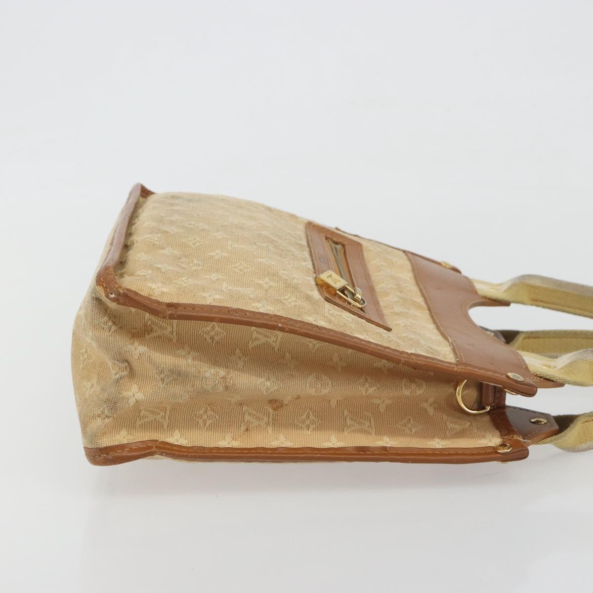 LOUIS VUITTON Monogram Mini Sac Catline Hand Bag Beige M92328 LV Auth bs36410