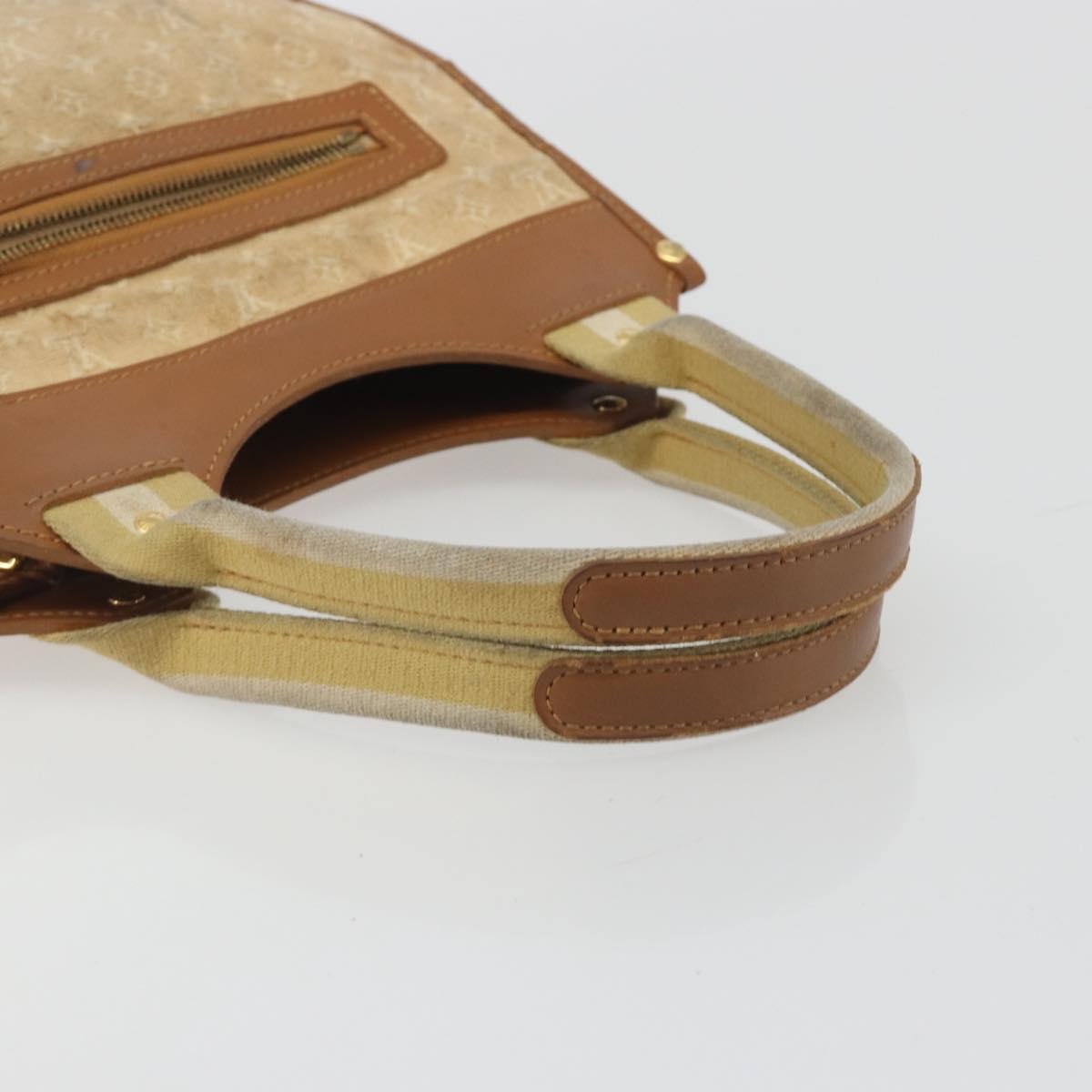 LOUIS VUITTON Monogram Mini Sac Catline Hand Bag Beige M92328 LV Auth bs36410