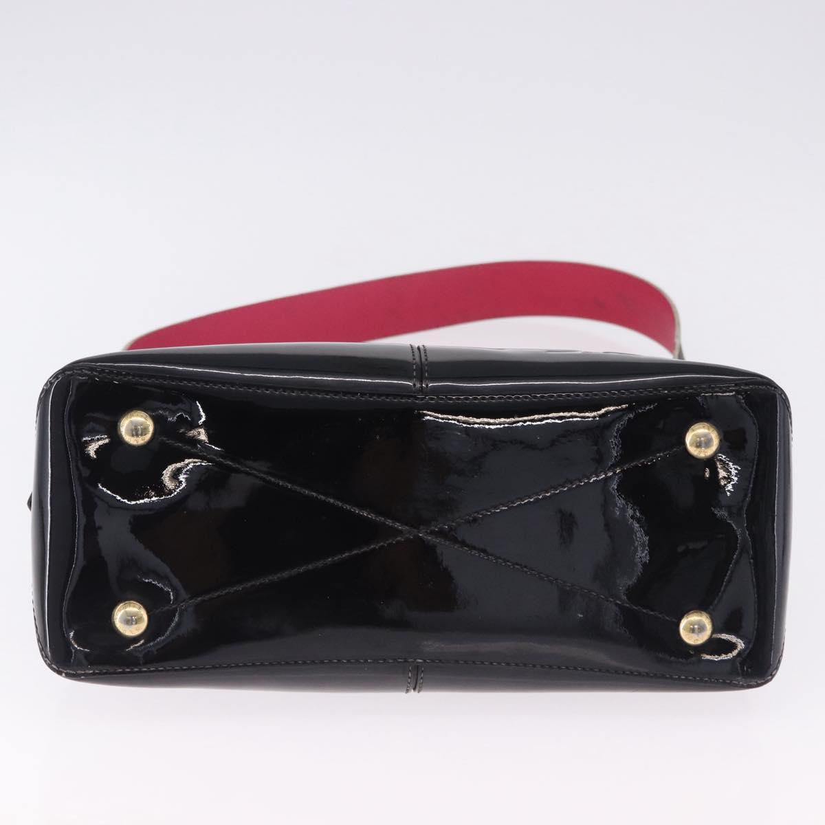 LOUIS VUITTON Tote Miroir Hand Bag Patent 2way Black M54626 LV Auth bs36411
