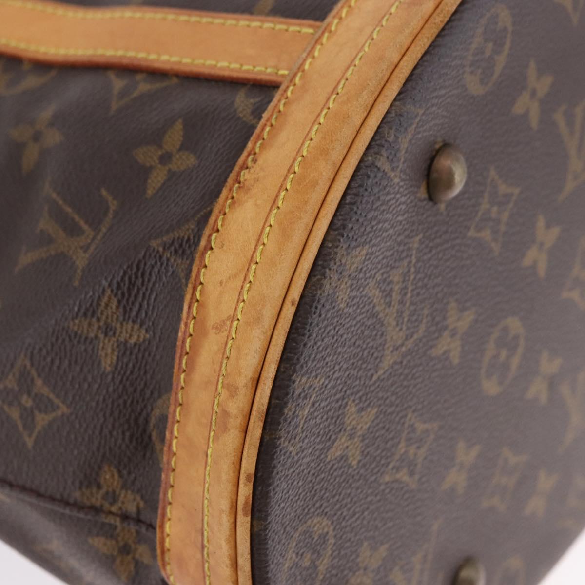 LOUIS VUITTON Monogram Bucket GM Shoulder Bag M42236 LV Auth bs36413