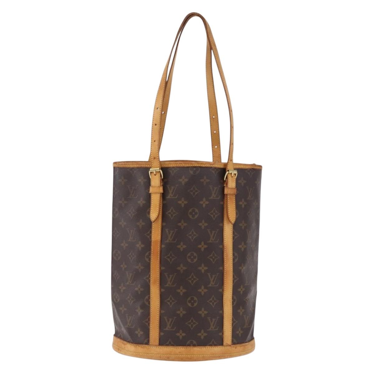 LOUIS VUITTON Monogram Bucket GM Shoulder Bag M42236 LV Auth bs36413