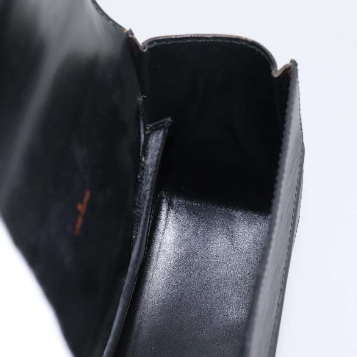 LOUIS VUITTON Epi Tilsitt Hand Bag Black M52482 LV Auth bs36416