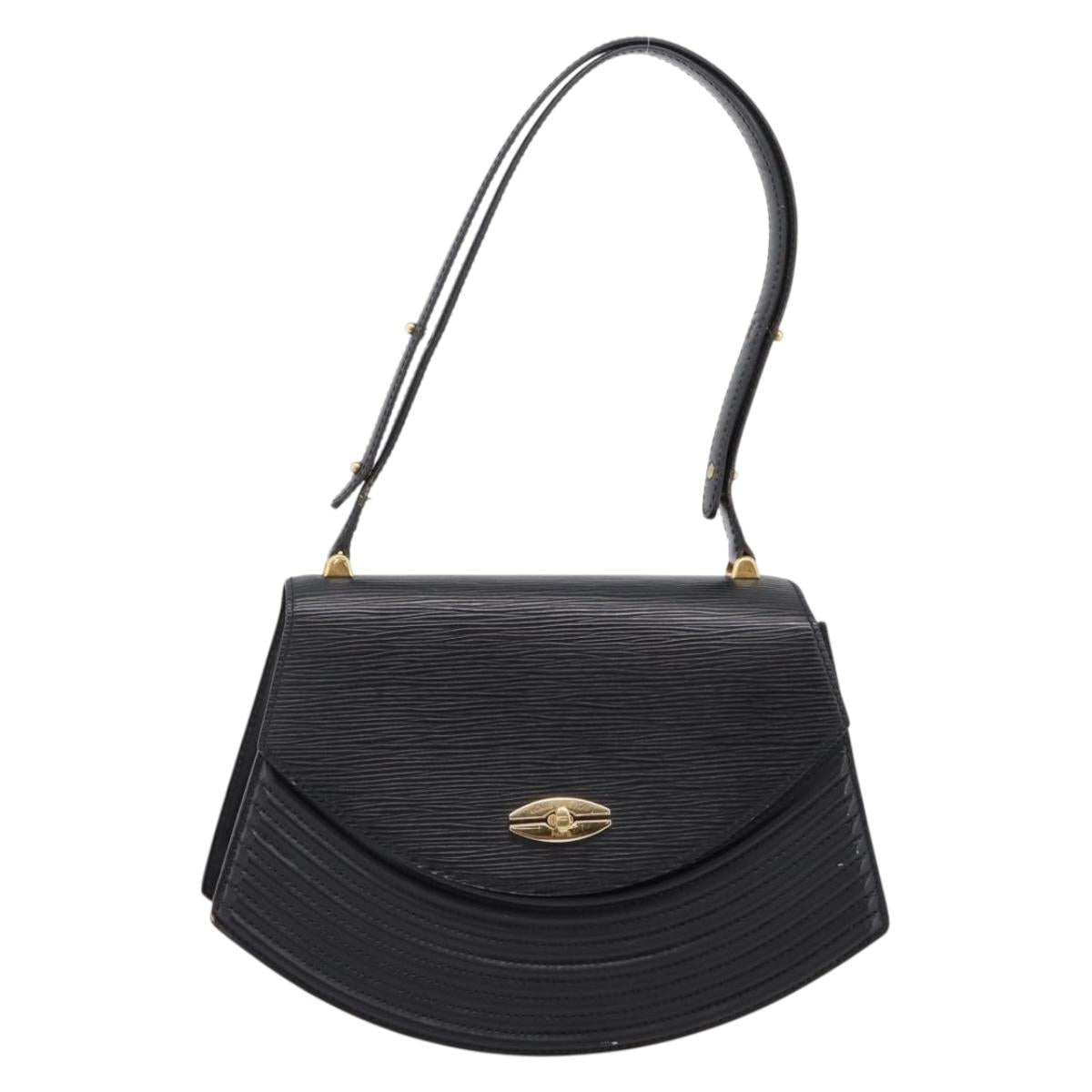 LOUIS VUITTON Epi Tilsitt Hand Bag Black M52482 LV Auth bs36416