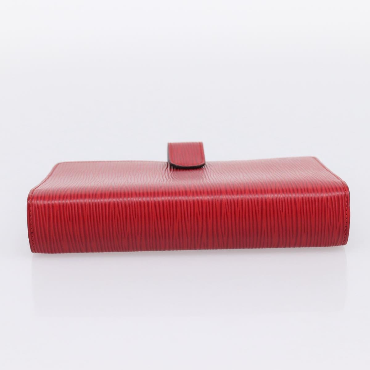 LOUIS VUITTON Epi Agenda MM Day Planner Cover Red R20047 LV Auth bs36417