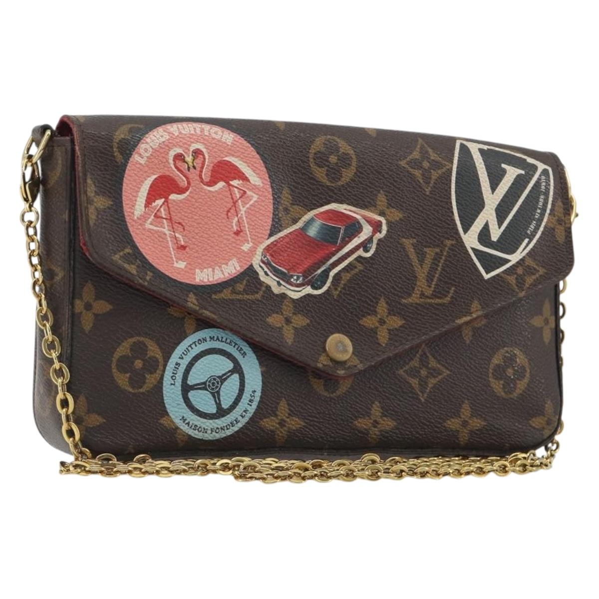 LOUIS VUITTON Nicolas Ghesquière Monogram Pochette Felice M62145 LV Auth bs36418
