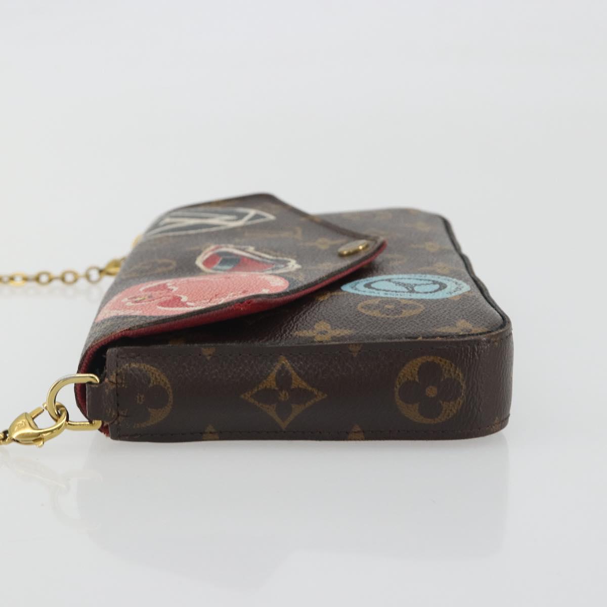 LOUIS VUITTON Nicolas Ghesquière Monogram Pochette Felice M62145 LV Auth bs36418
