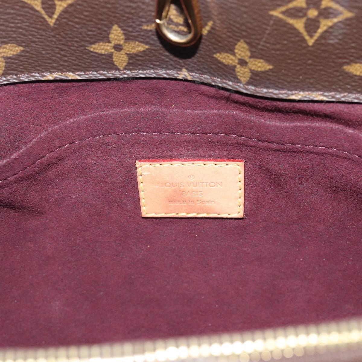 LOUIS VUITTON Monogram Montaigne MM Tote Bag M41056 LV Auth bs36419