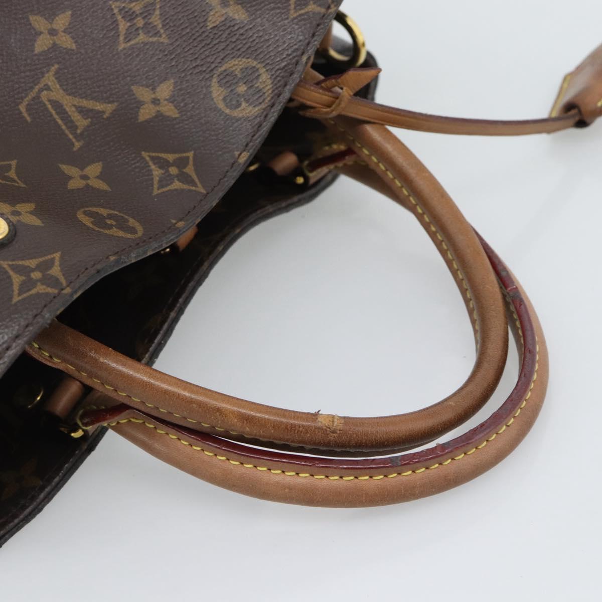 LOUIS VUITTON Monogram Montaigne MM Tote Bag M41056 LV Auth bs36419
