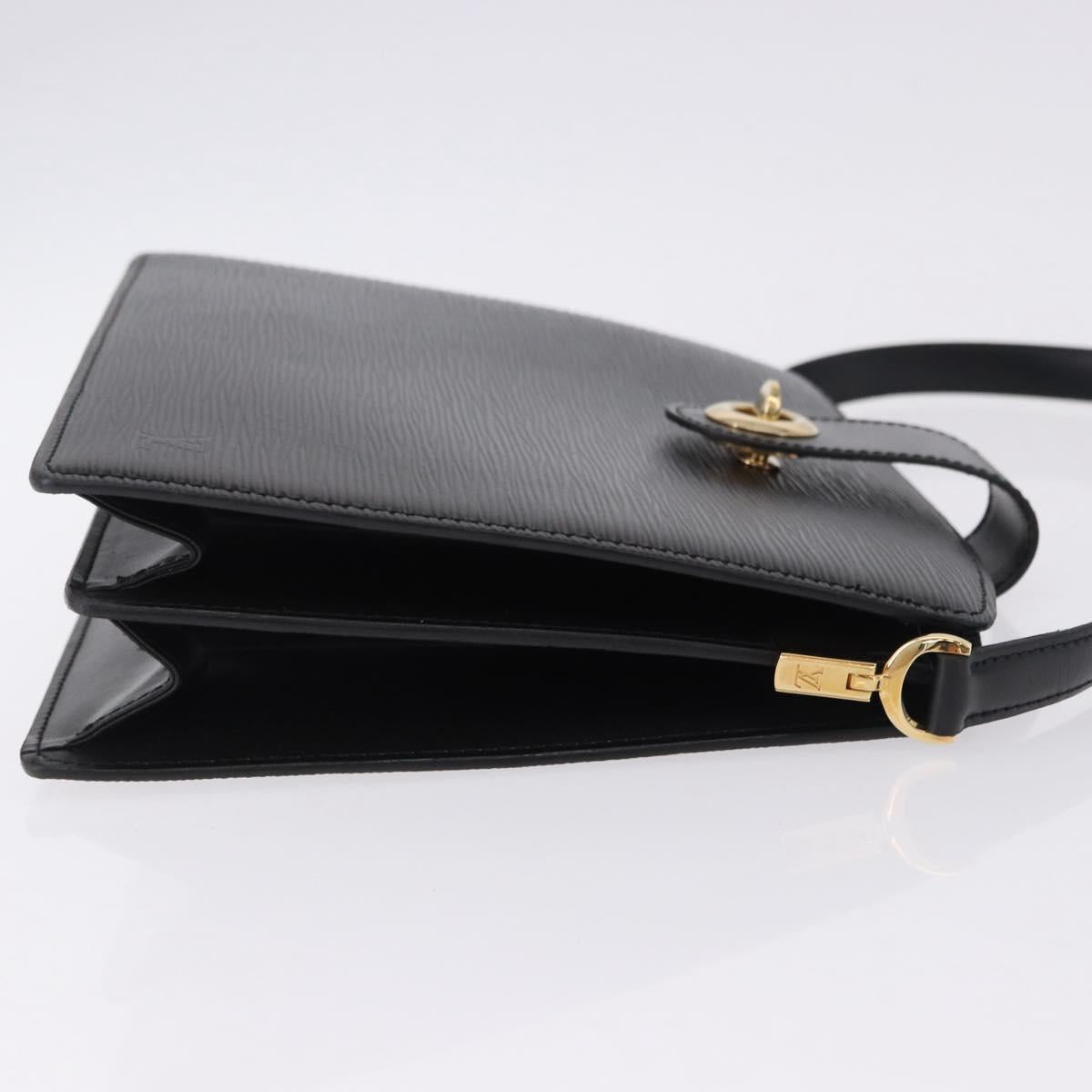 LOUIS VUITTON Epi Capuchin Shoulder Bag Black M52342 LV Auth bs36423