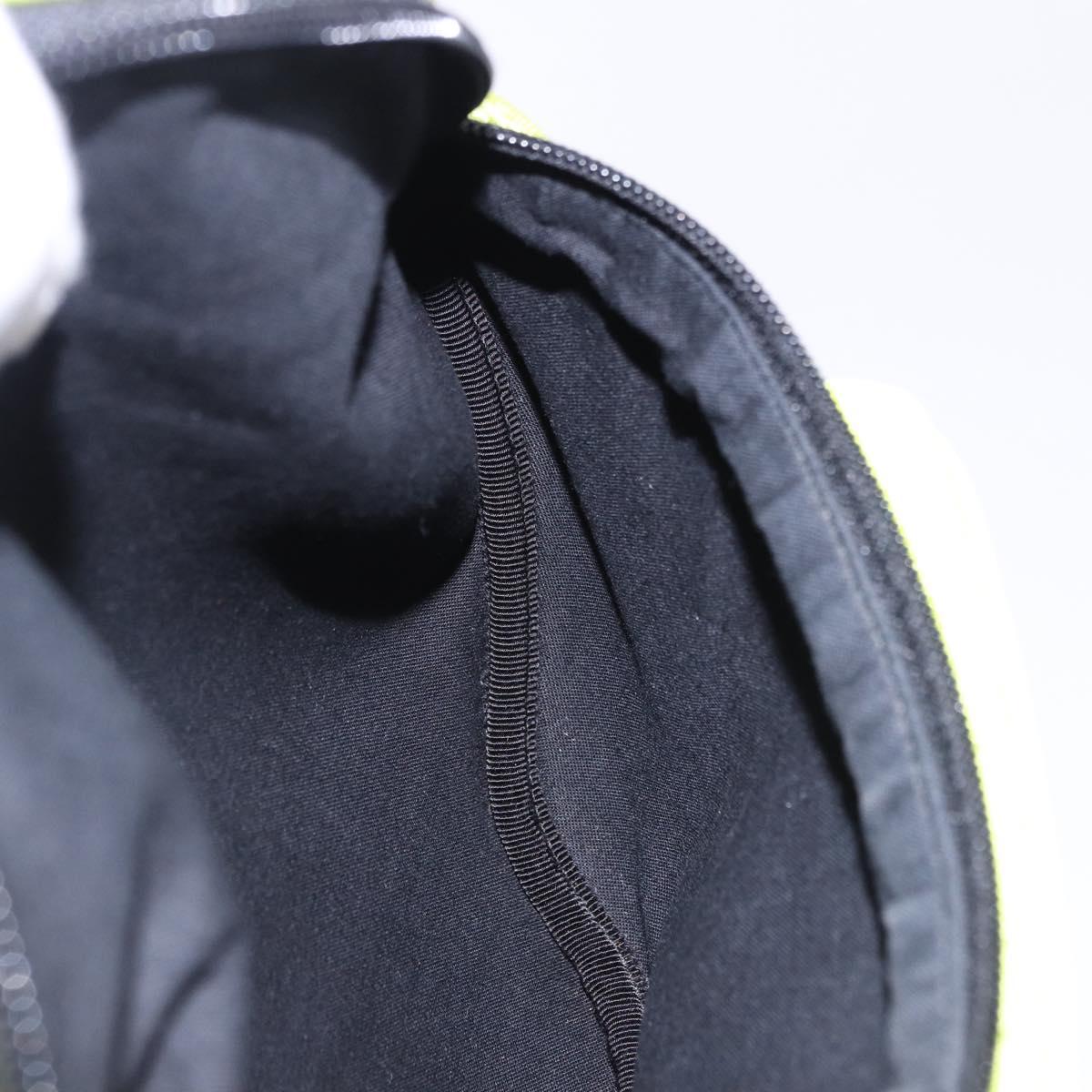 BALENCIAGA Explorer Body Bag Nylon Yellow Silver 482389 Auth bs36437