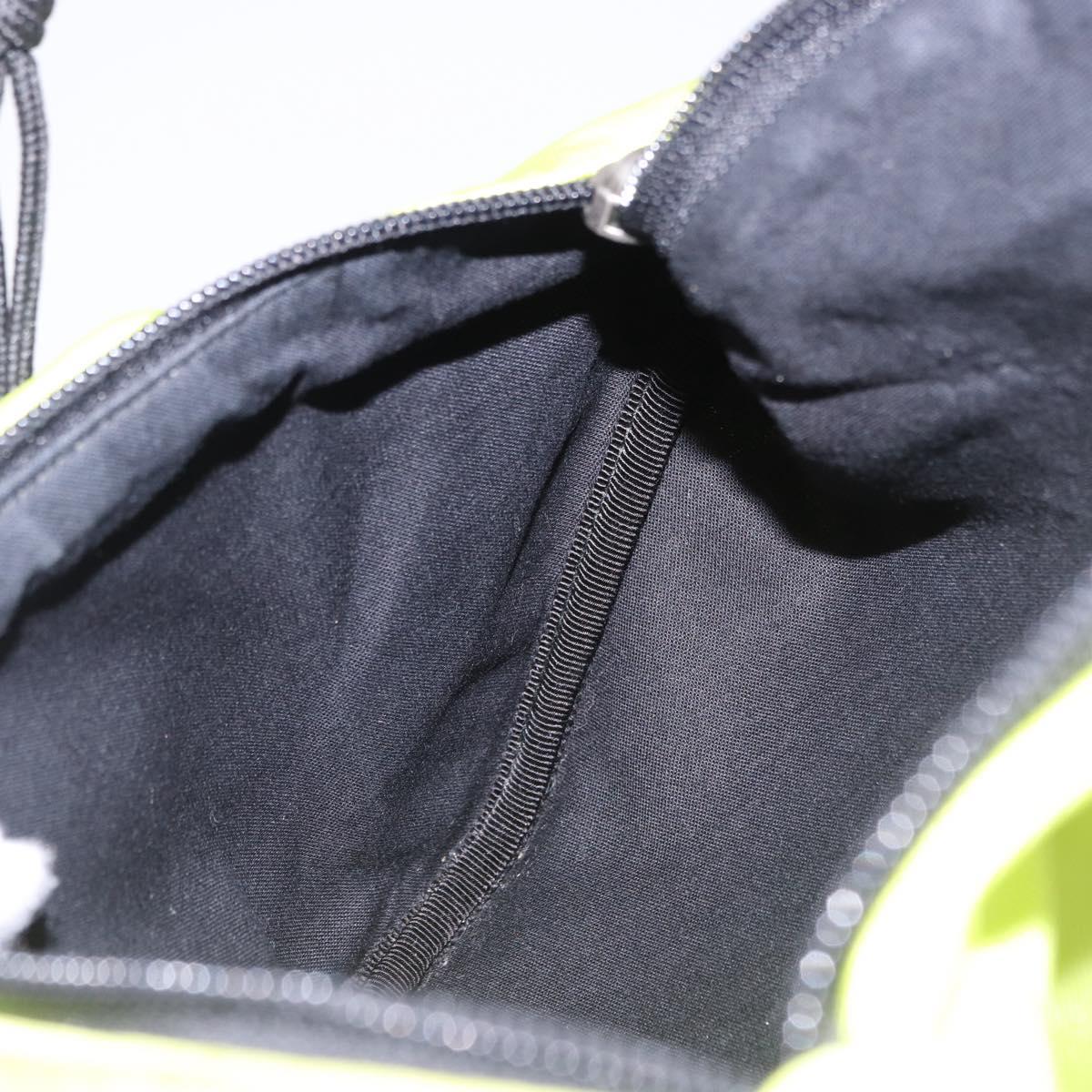 BALENCIAGA Explorer Body Bag Nylon Yellow Silver 482389 Auth bs36437