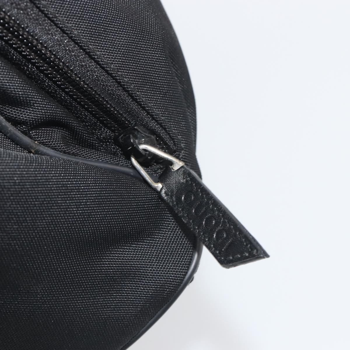GUCCI Backpack Canvas Black Silver 019 0353 Auth bs36440